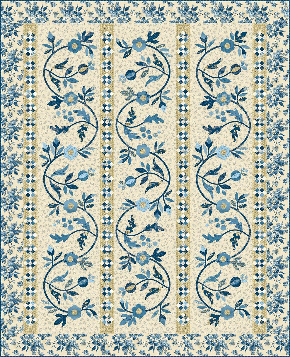 Reaching Out Blue Sky Quilt Pattern