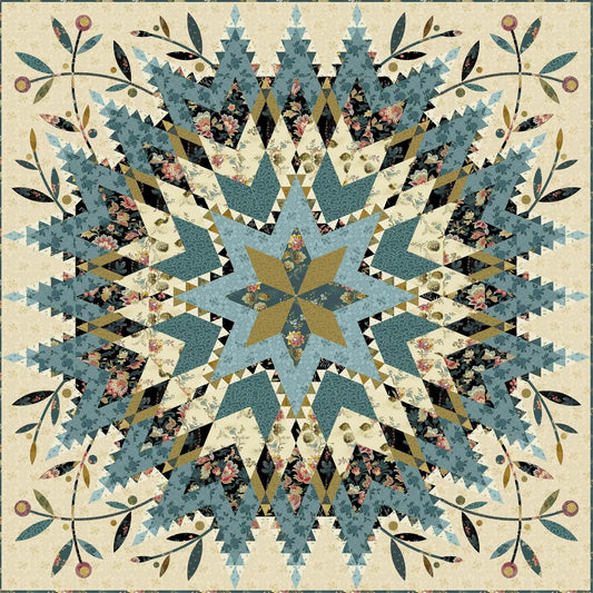 Dahlia Star Pattern by Edyta Sitar