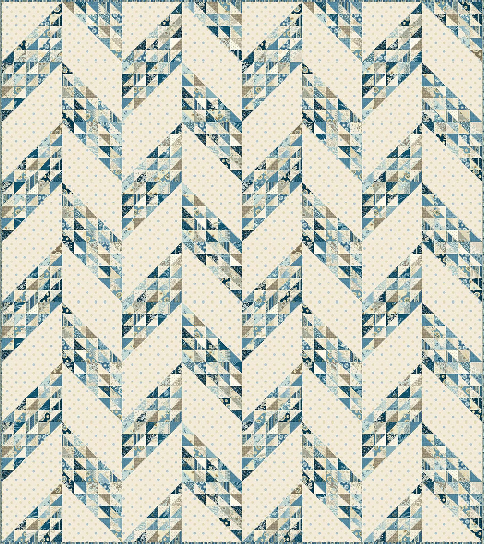 1½" Finished Triangle Paper - 10" x 10" fabric