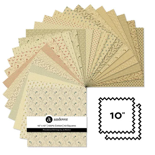 Providence Shirtings - 10 Inch Square - 42 Cuts Each
