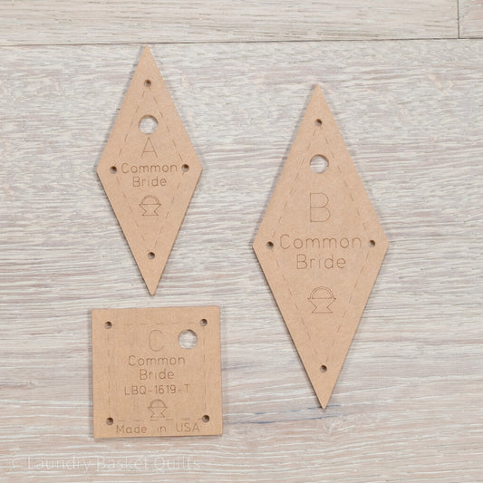 Common Bride Quilt Acryilic Templates