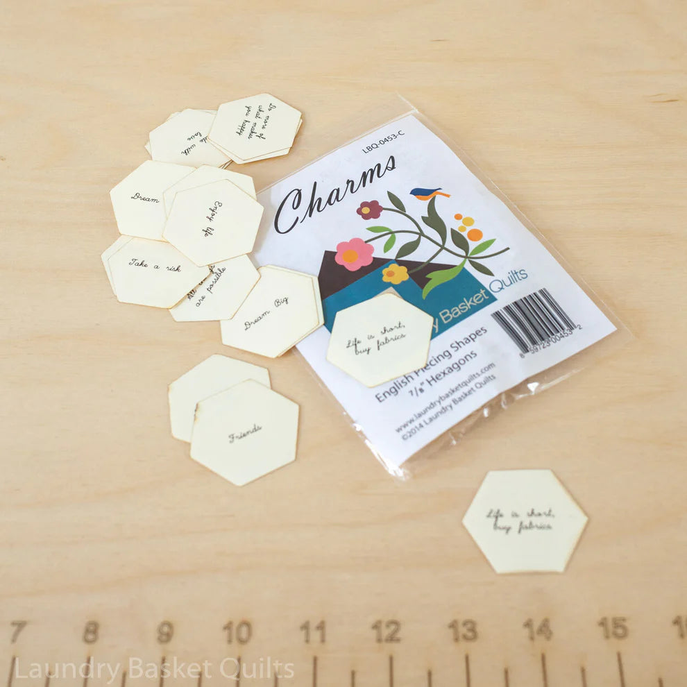 Charms - 7/8" (.875") Hexagon