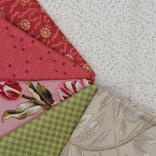 Lady Tulip Fat Quarter Bundle - 6 Fabrics image 1
