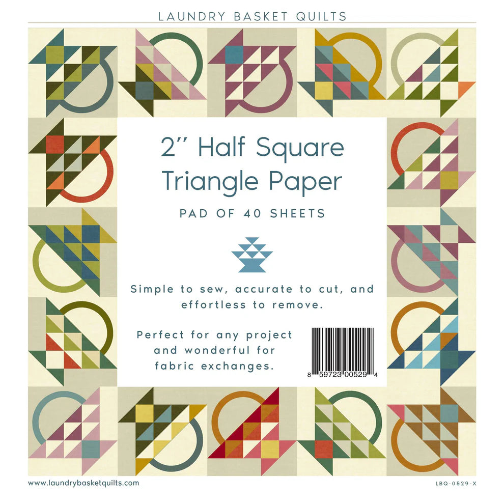 2" Finished Triangle Paper Pad - 10" x 10" layer cake