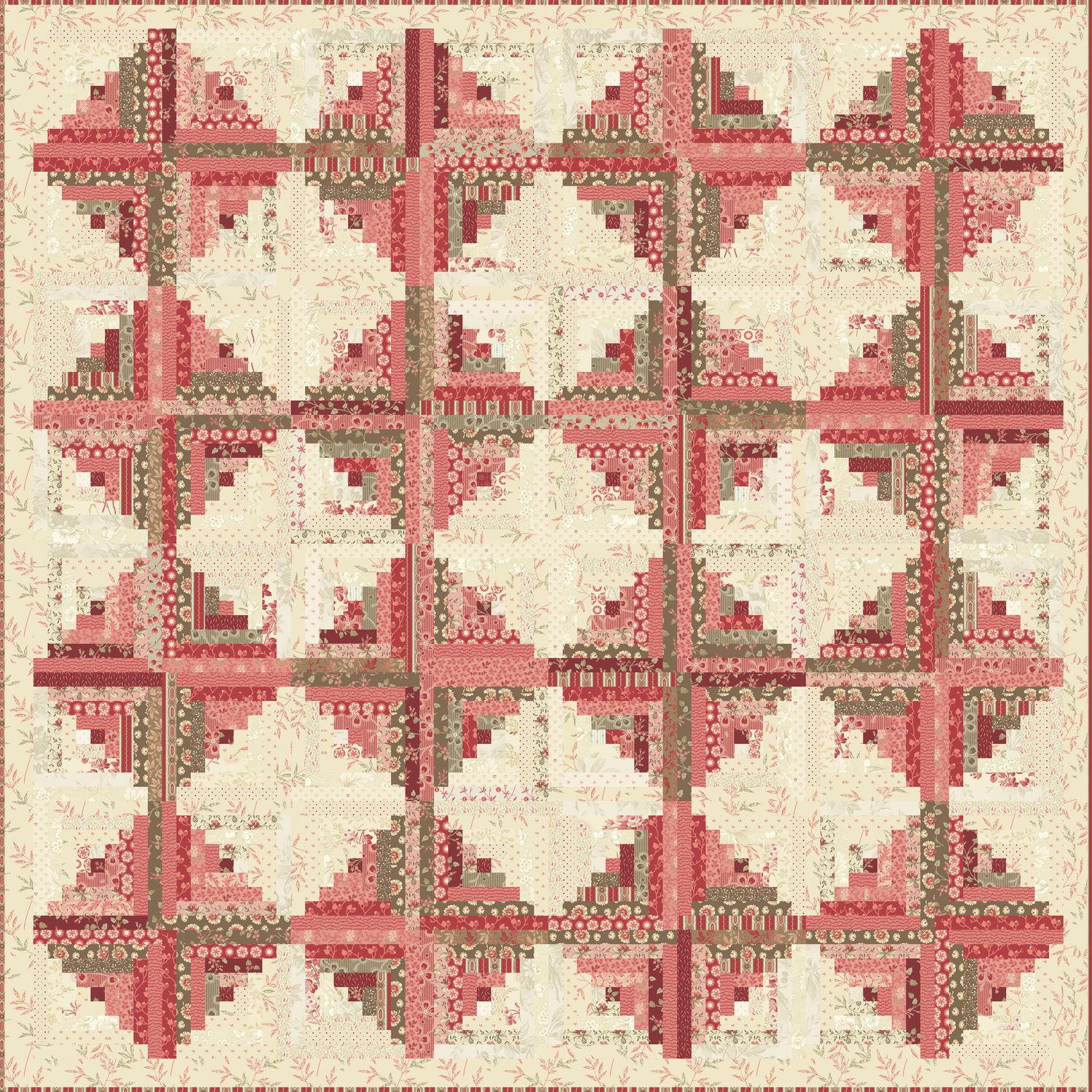 Log Cabin Quilt Pattern image 4