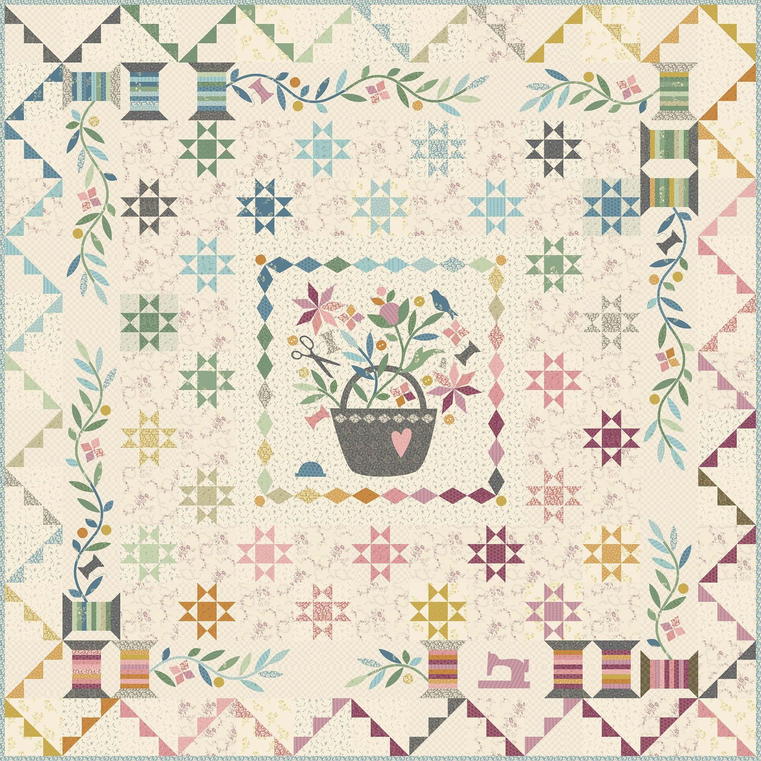 Sewing Basket Quilt Pattern image 0