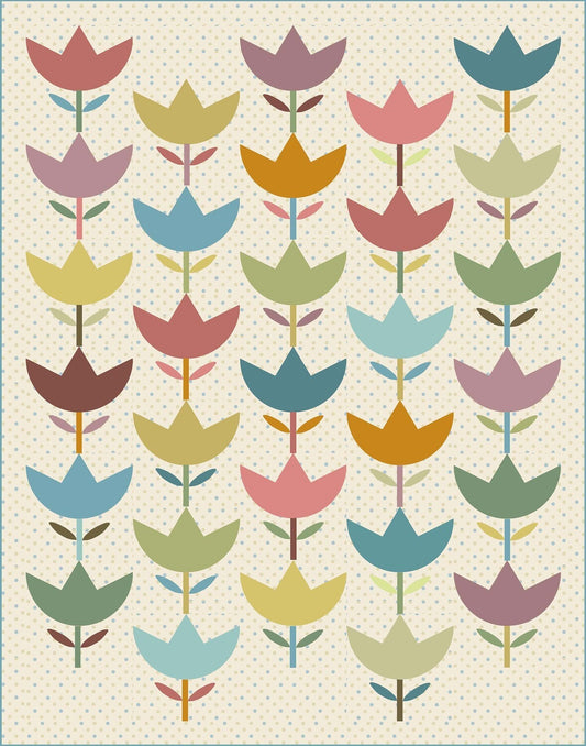 Tulip Patch Quilt Pattern image 0
