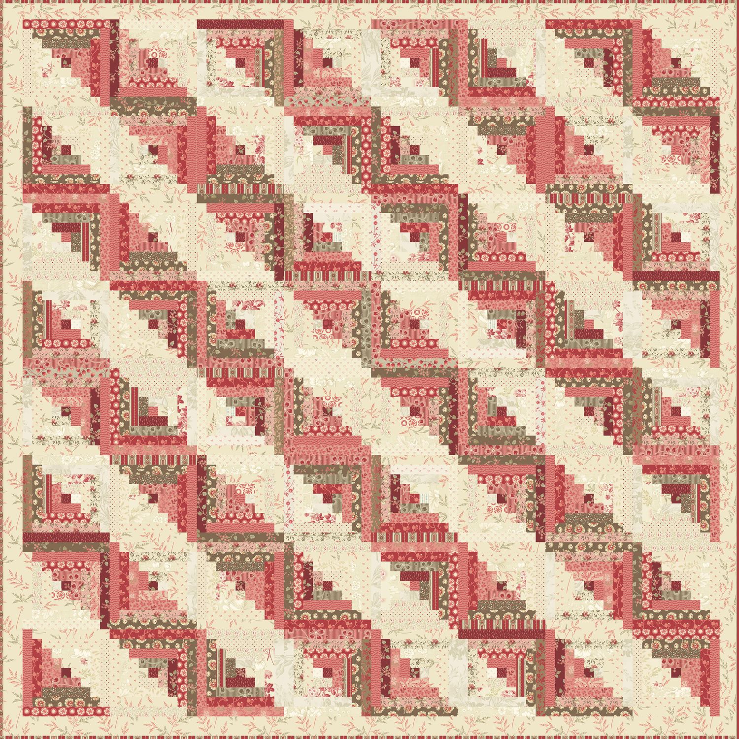 Log Cabin Quilt Pattern image 3