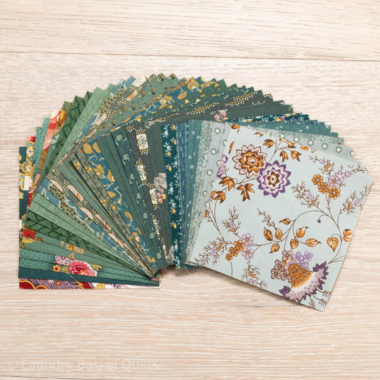 Squares 3.5" - Teals image 0