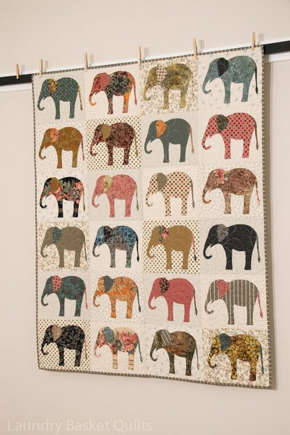 Elephant Quilt Pattern image 0