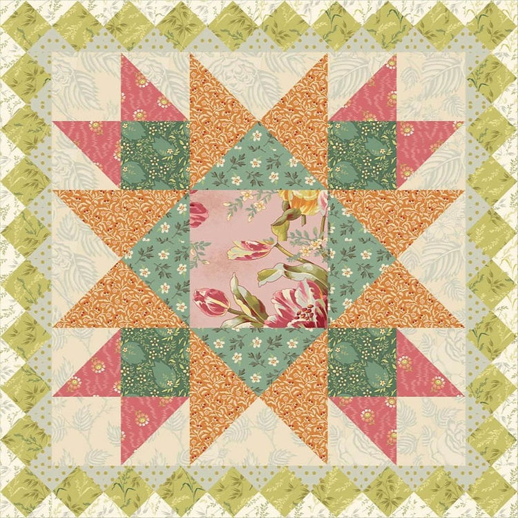 Lady Tulip Quilt Pattern The Quilting Owl