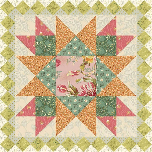 Lady Tulip Quilt Pattern The Quilting Owl