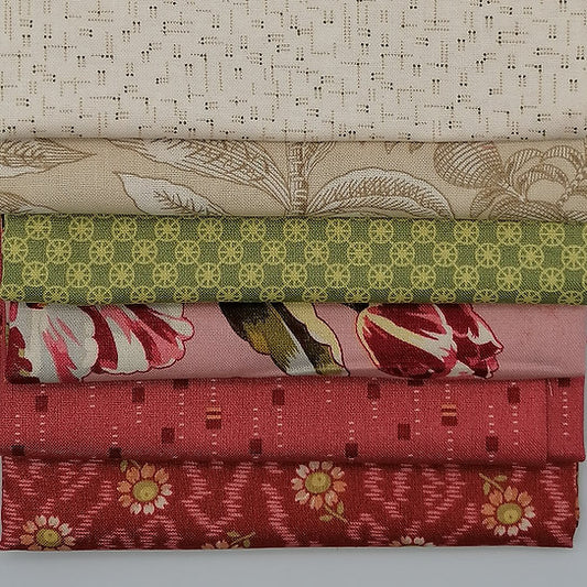 Lady Tulip Fat Quarter Bundle  - 6 Fabrics image 0