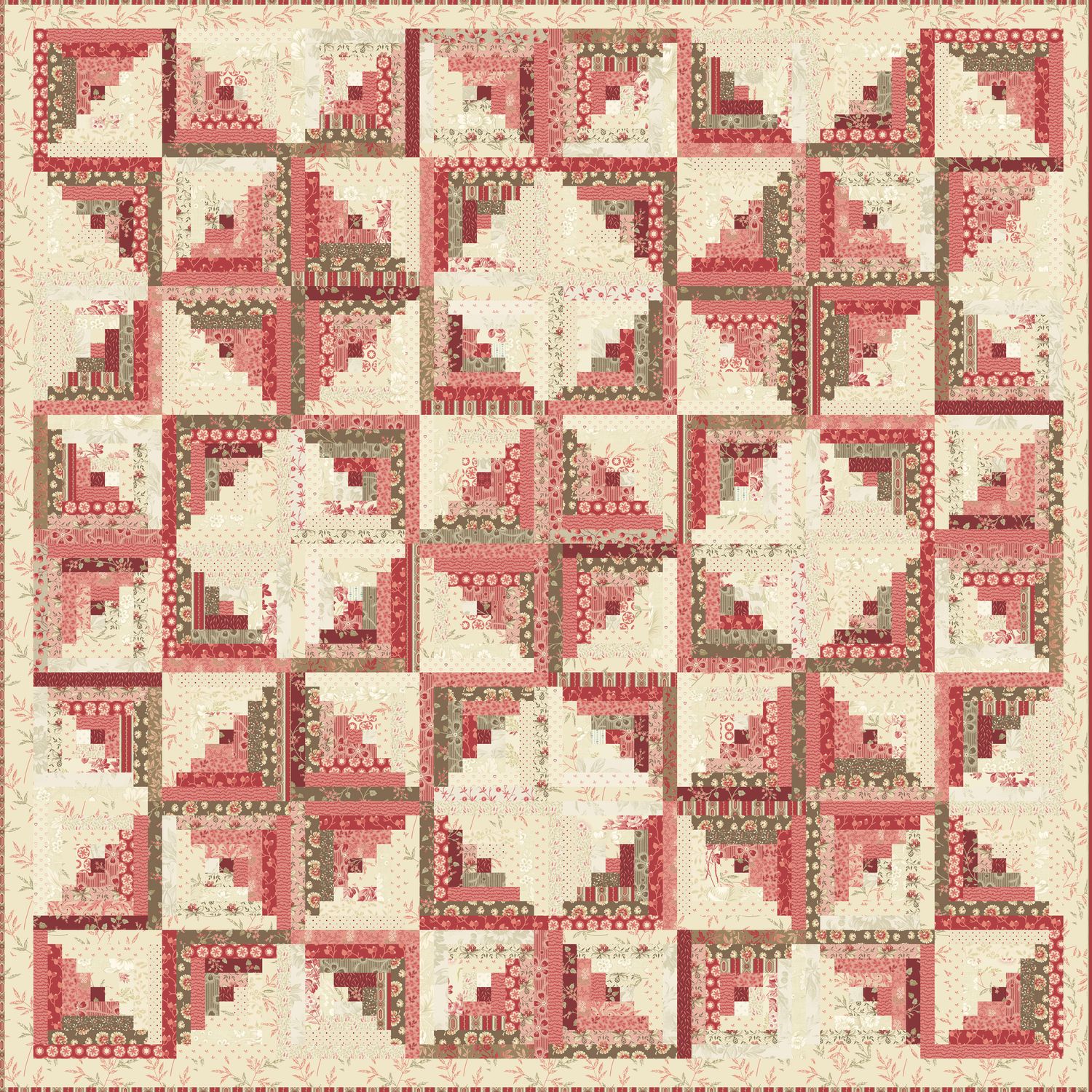 Log Cabin Quilt Pattern image 2