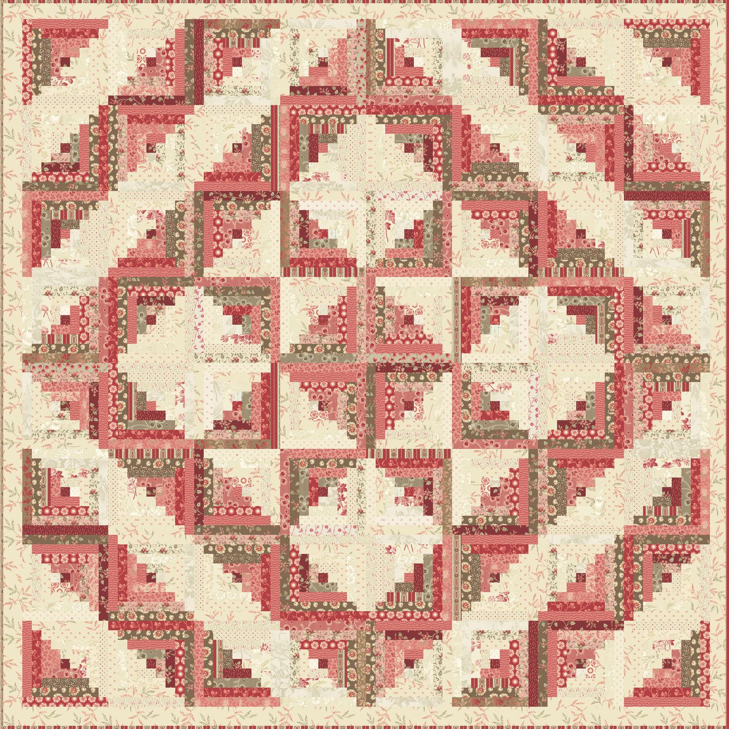 Log Cabin Quilt Pattern image 0