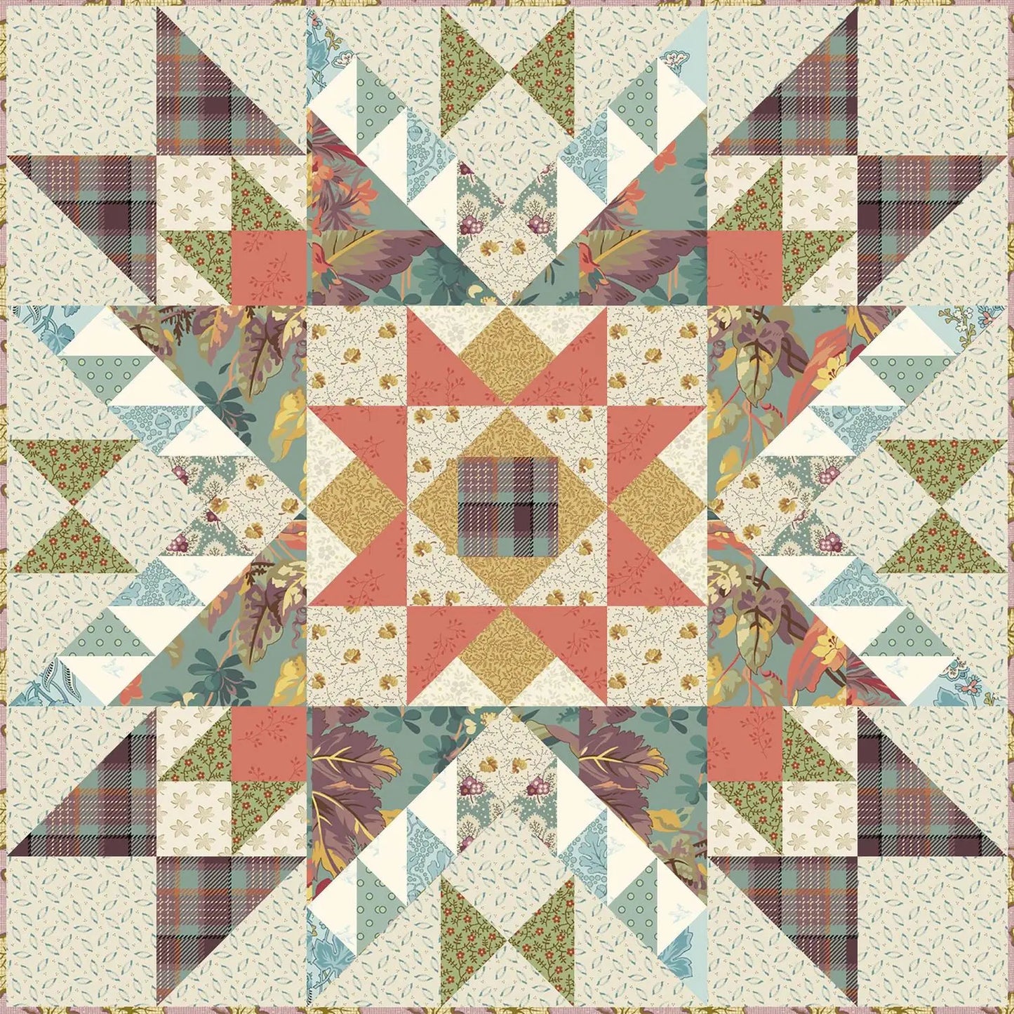 Summer Star Mini Quilt Pattern image 0