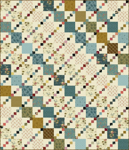 Double Four Patch  quilt pattern by laundry basket quilts