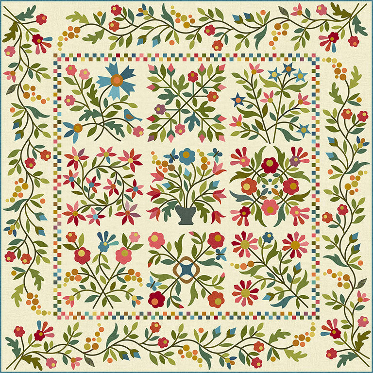 Spring Bouquet Quilt Pattern image 0