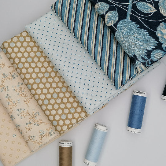 Blue Escape Fat Quarter Bundle - 8 Fabrics image 0