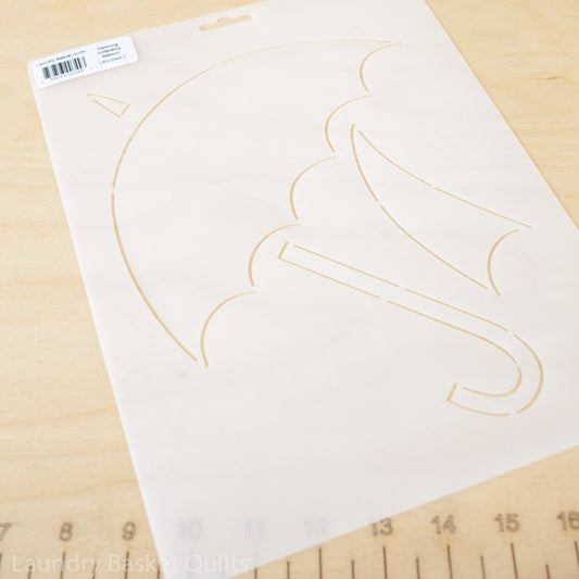 Stencil - Dancing Umbrella image 0