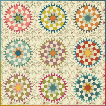 Desert Rose Quilt Pattern templates image 2
