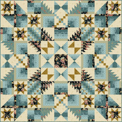 Arizona Dahliaquilt pattern by Laundry Basket Quilts