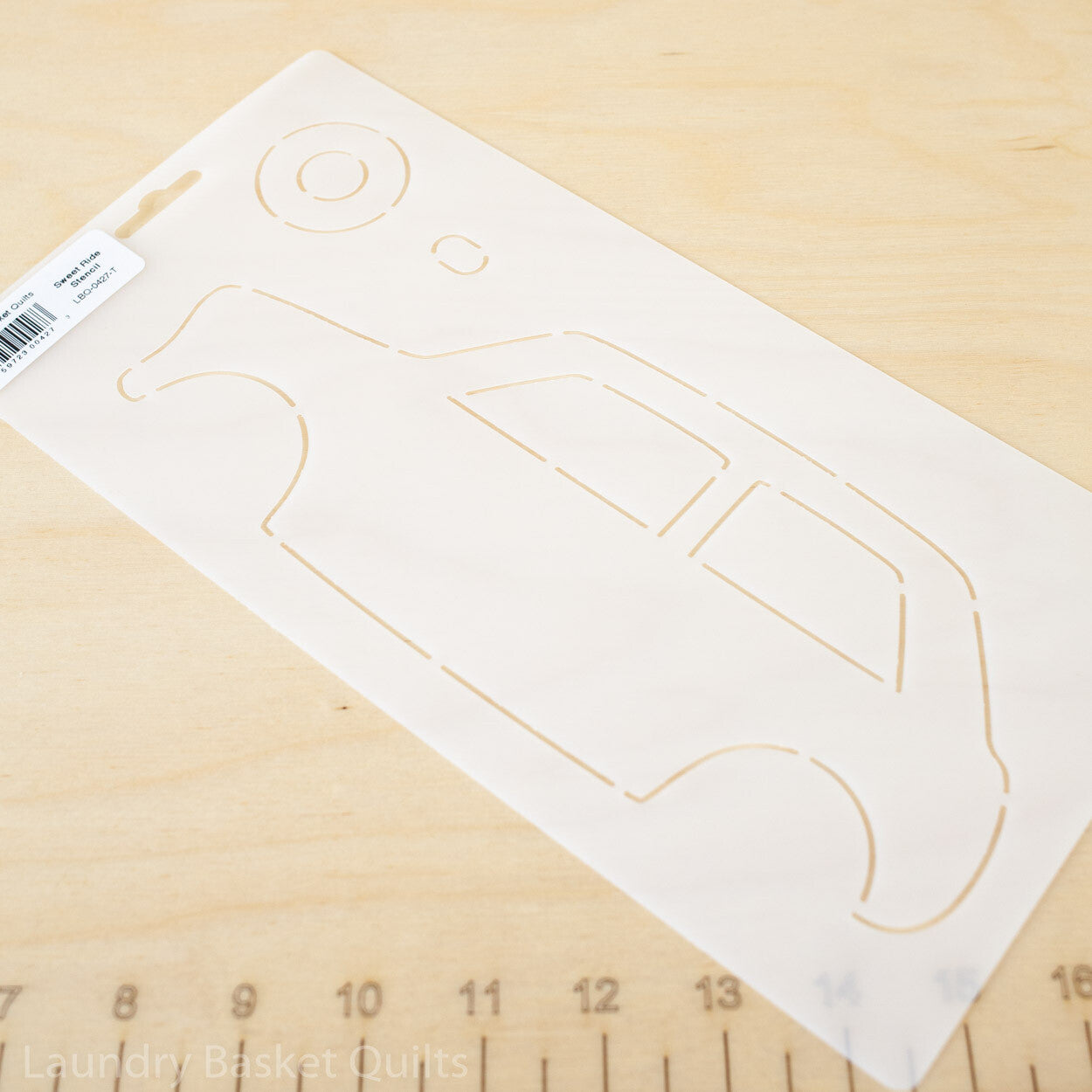 Stencil - Sweet Ride - Applique Stencil by Laundry Basket Quilts image 0