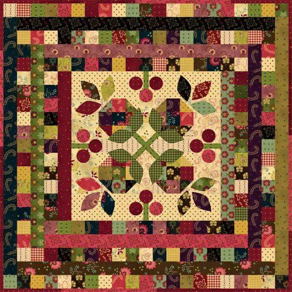 Snowball Blossoms Patchwork and Appliqué Quilt Pattern