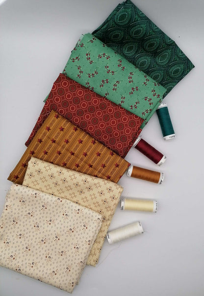 Kim Diehl Fat Quarter Bundle - 7 Fabrics KD1 image 1