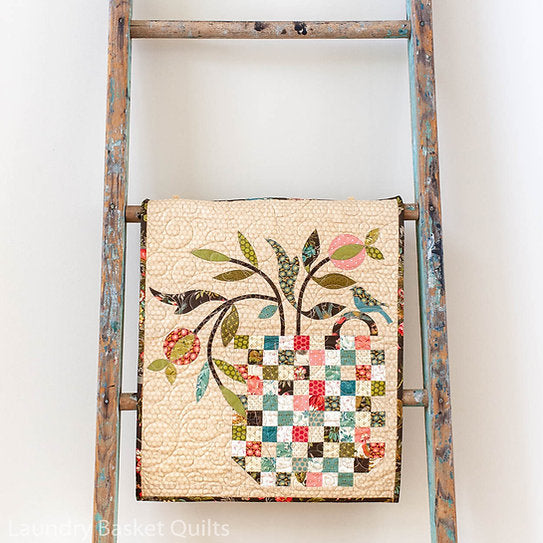 Patchwork Basket Wall Quilt Pattern image 2