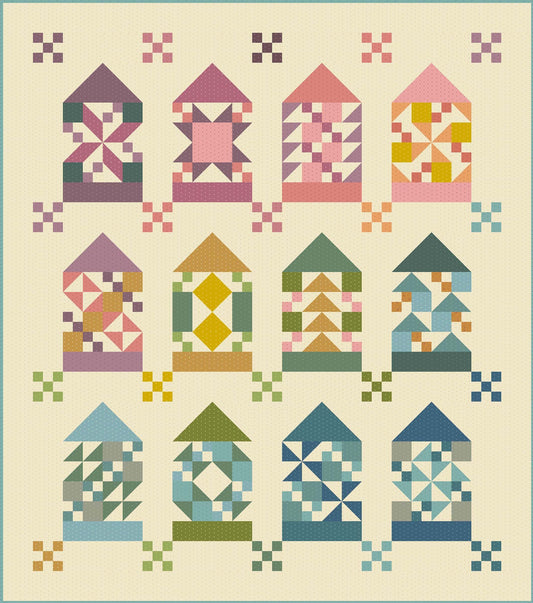 Quilter's House Quilt – Charming Pieced Quilt Pattern image 0