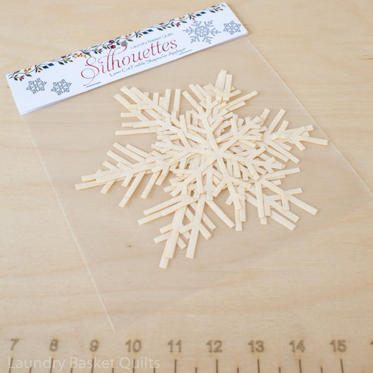 Silhouettes - Snowflakes White | Laser Cut Applique image 0