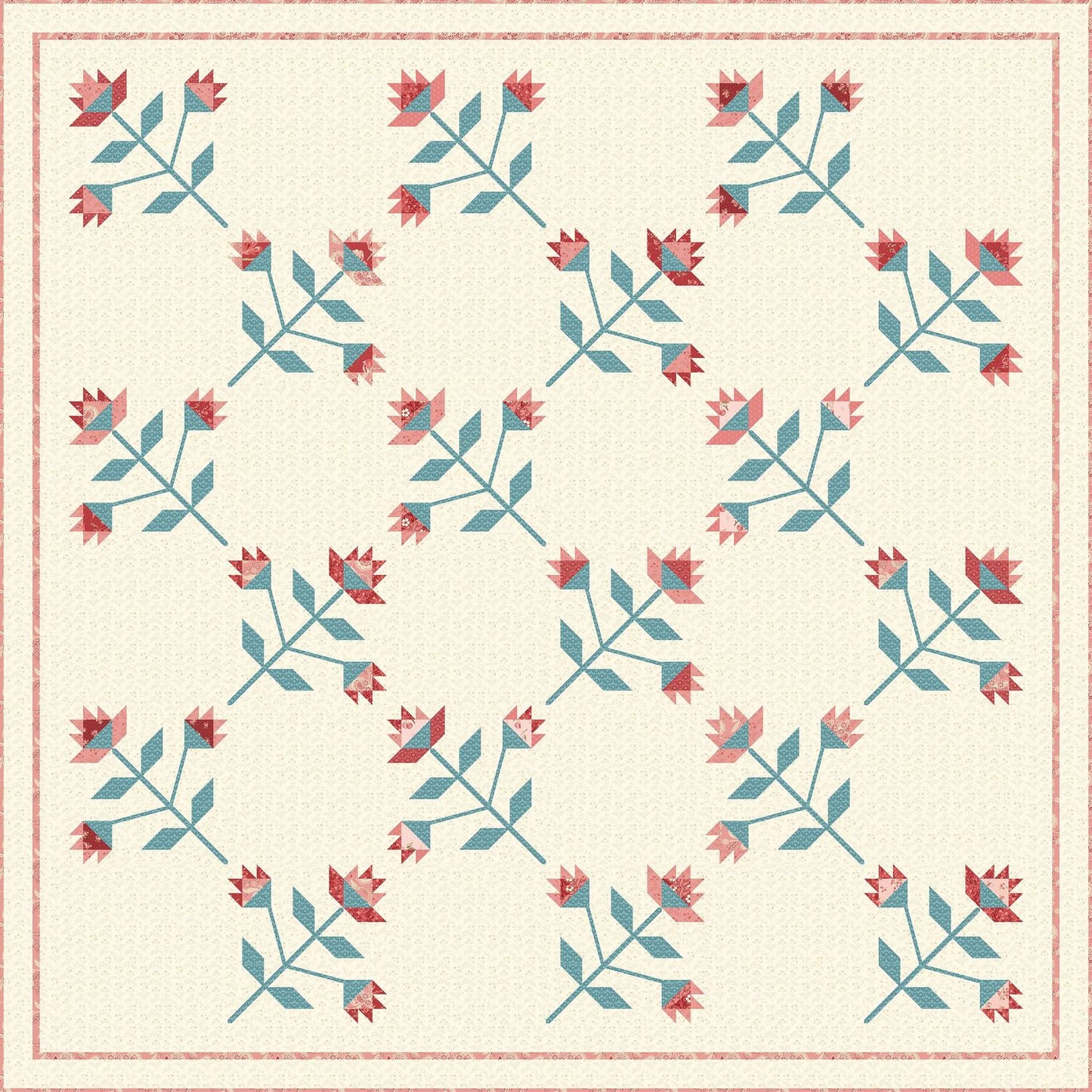 Prairie Rose Quilt Pattern image 0