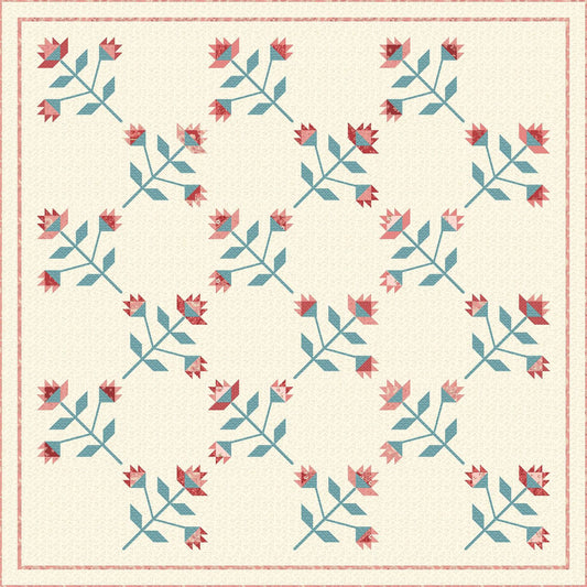 Prairie Rose Quilt Pattern image 0