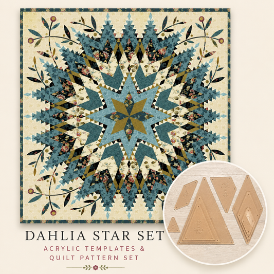 Dahlia Star Bundle - Templates & Pattern