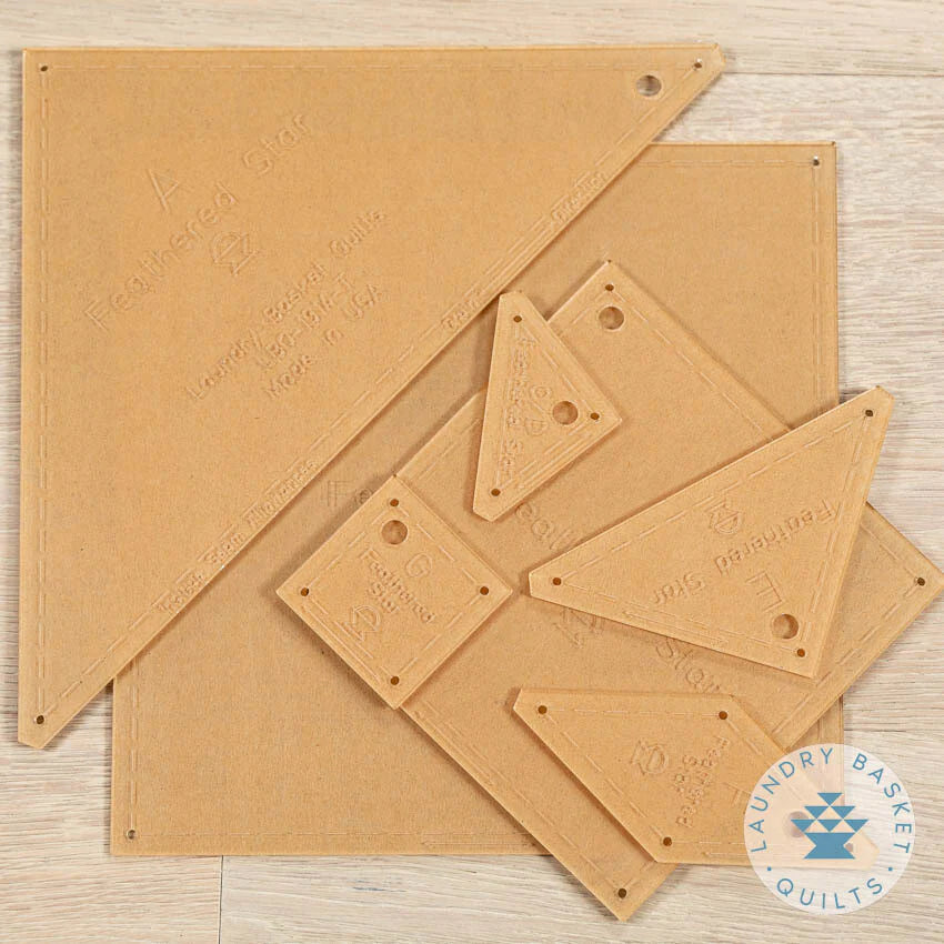 Feathered Star Templates - Precision Acrylic Quilting Templates