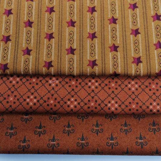 Kim Diehl Fat Quarter Bundle - KD6 - 3 Fabrics