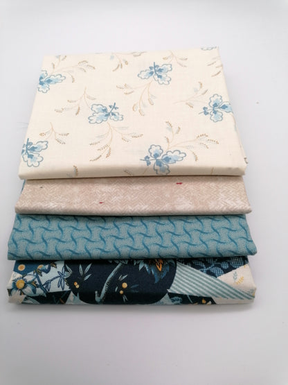 LBQ 26 light blue fat quarter bundle – stacked view