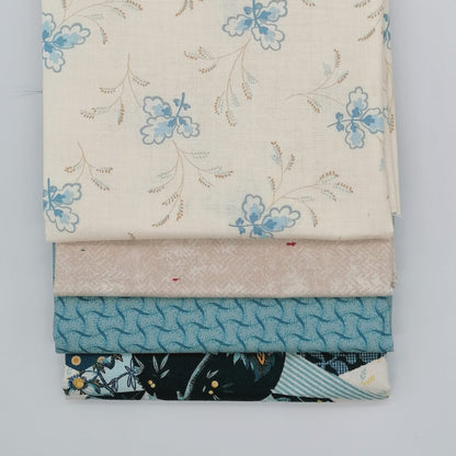 LBQ 26 light blue fat quarter bundle – top view