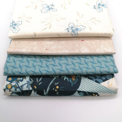 LBQ 26 light blue fat quarter bundle – angled view
