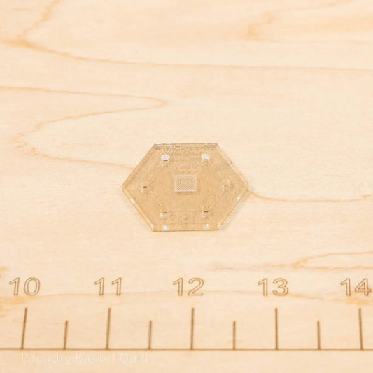 Charm Template 1/2" (0.5") Hexagon