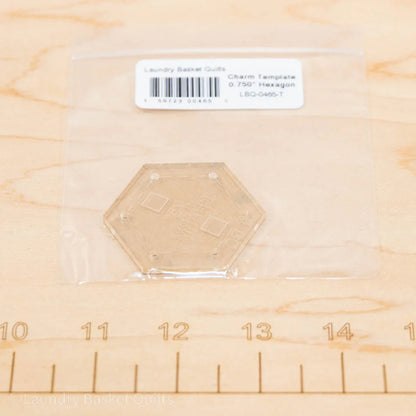 Charm Template 1" Hexagon