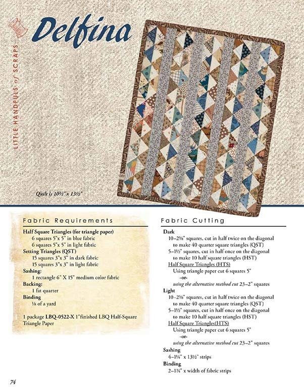 Little Handfuls of Scraps - Book The Quilting Owl