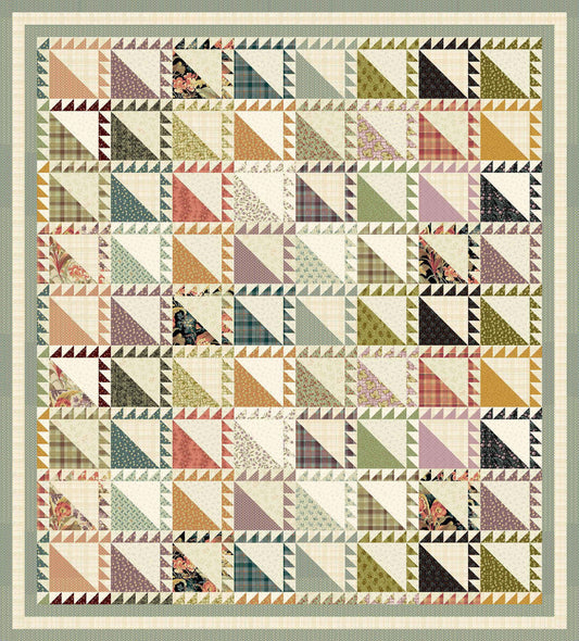 1½" Finished Triangle Paper - 10" x 10" fabric