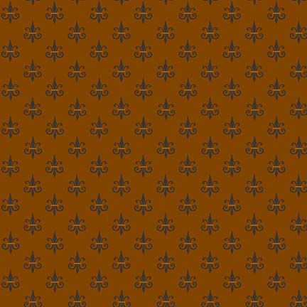 Kim Diehl Right as Rain Fleur De Lis Orange 9831-30 image 0