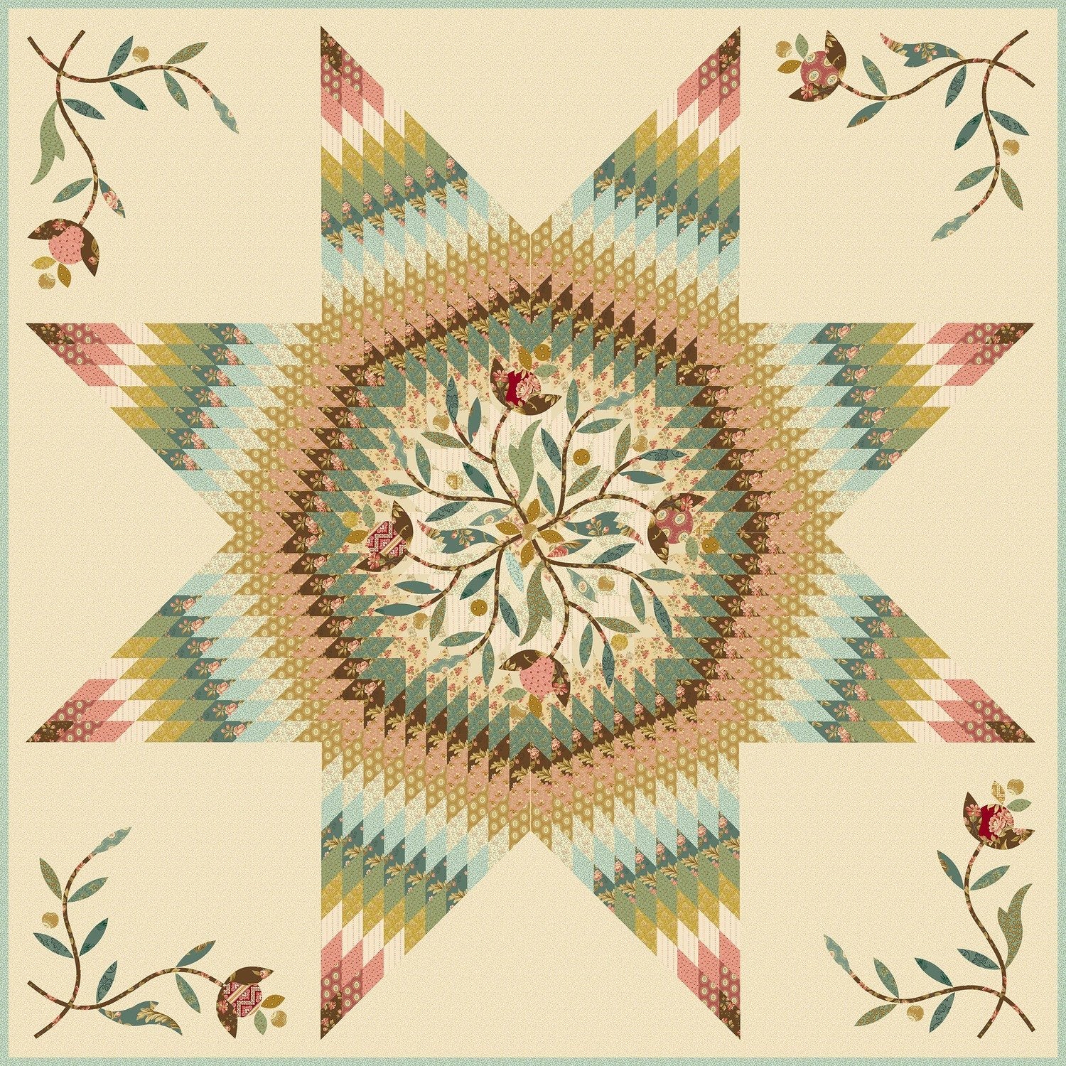 Crystal Star Quilt Pattern image 0