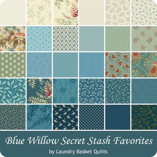 Secret Stash Favorites - Blue Willow - Fat Quarter Bundle - 30 Cuts Each