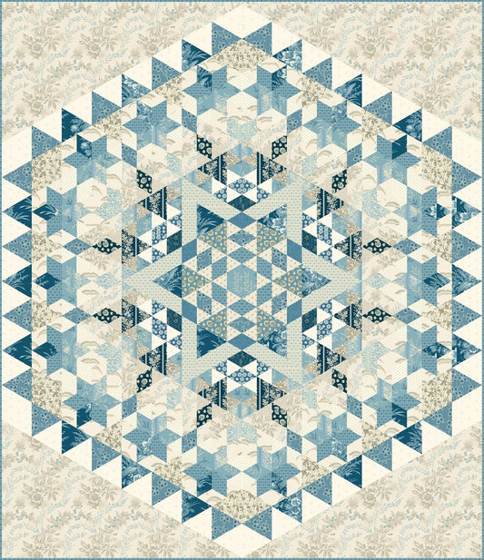 Blue Star Quilt Pattern templates image 1