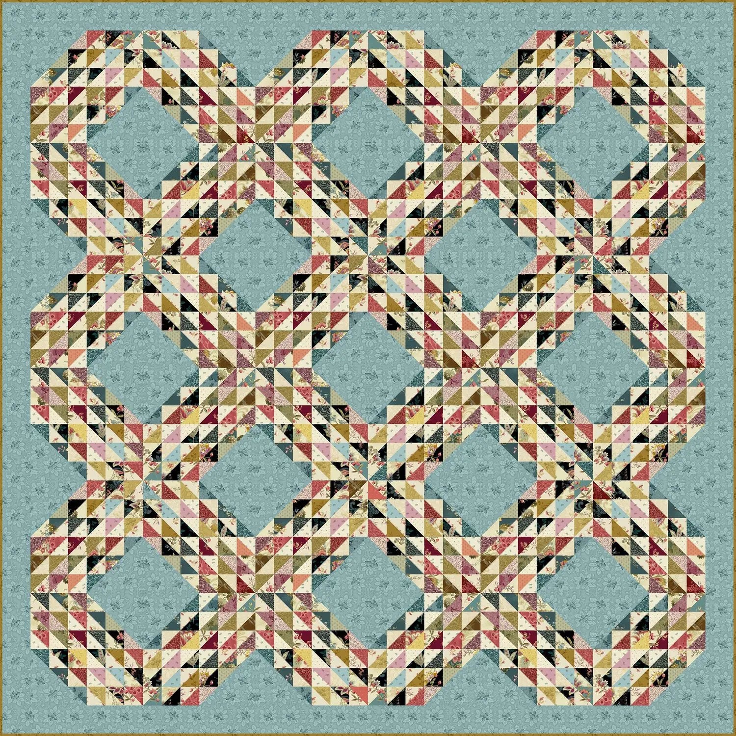 Tidal String Pattern Tidal Wave Quilt Pattern | Edyta Sitar | 78½