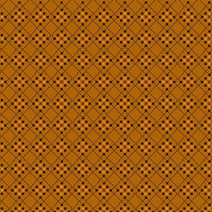 Kim Diehl Scraps of Kindness Orange Crosshatched Boxes 678-30 image 0